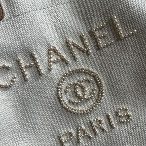 RARE Authentic CHANEL canvas tote - Picture 3 of 6